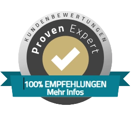 ProvenExpert: 100 Prozent Empfehlungen